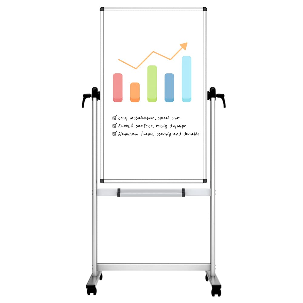 Amazon.com : VIZ-PRO Double-sided Magnetic Mobile Whiteboard,48 x